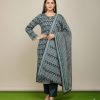 3 Piece Khaddar Printed Slub Viscose Suit