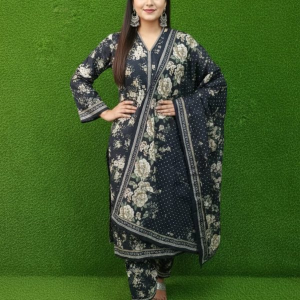 New 3 Piece Printed Khaddar Stitched Suits